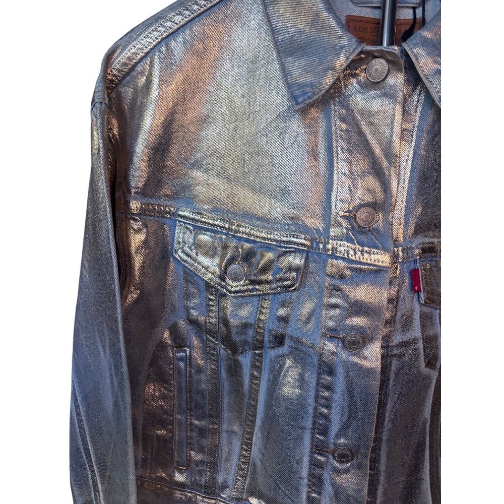 Levi’s Shrunken 90s No Pleat Denim Jacket Size S NEW WITH TAGS - Picture 9 of 16